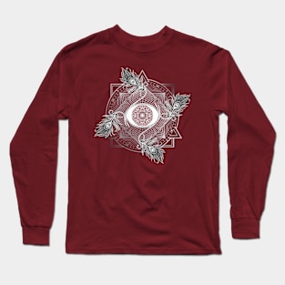 Divine Masculine Sacred Geometry Design Long Sleeve T-Shirt